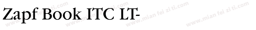 Zapf Book ITC LT字体转换
